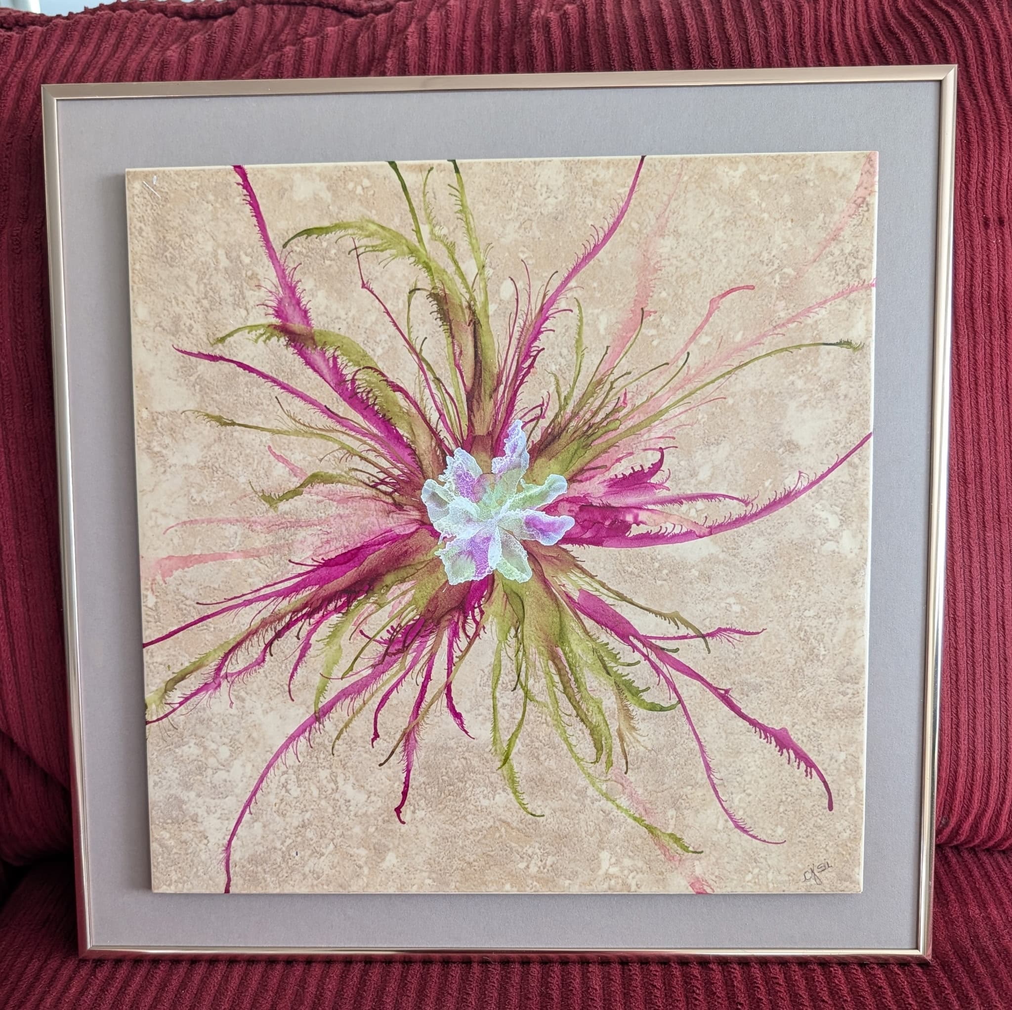 Professionally Framed Tile