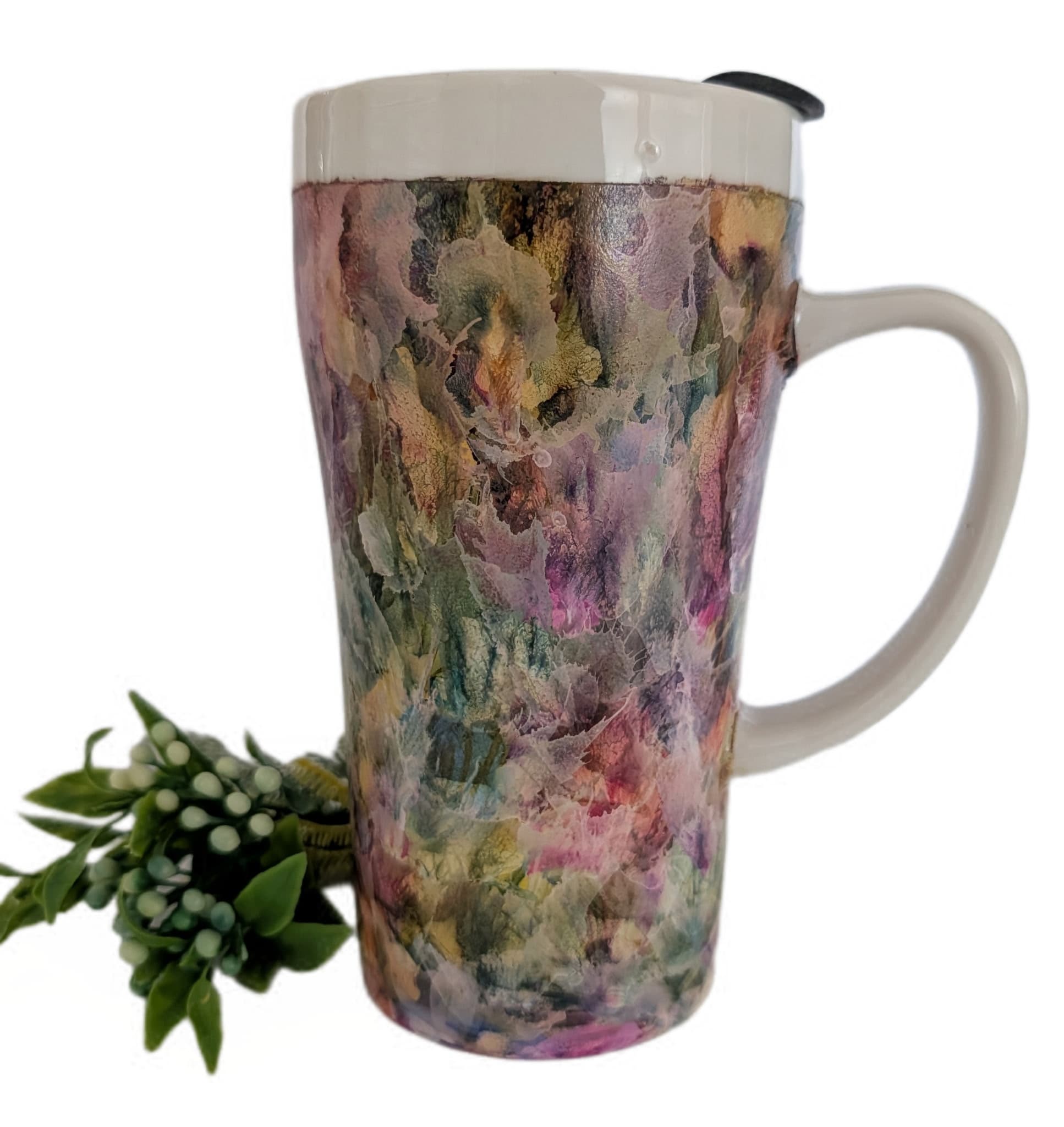 Tall Painted Mug