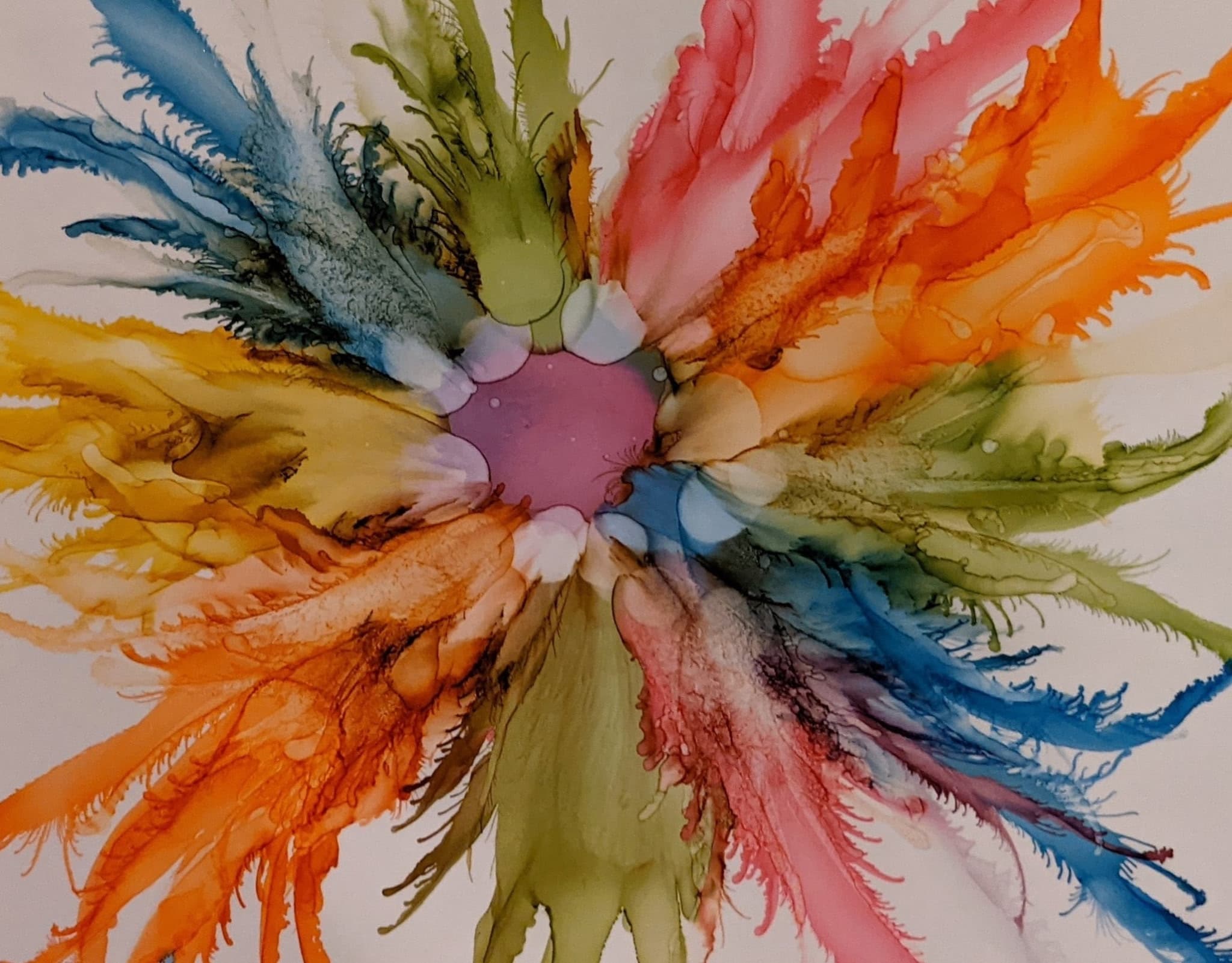 Colorful ink art by CJ Sanculi