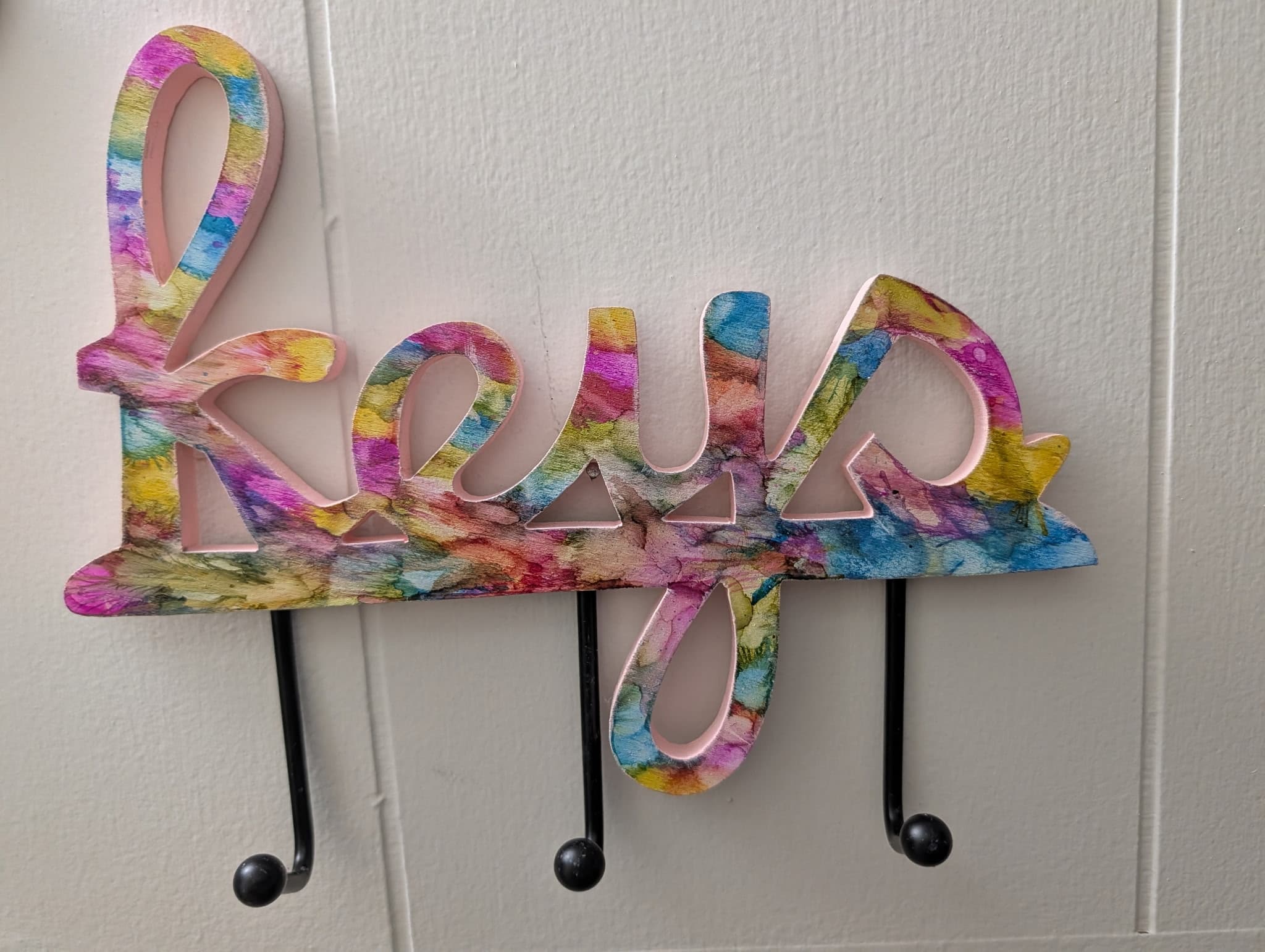 Hand-Inked Key Hanger